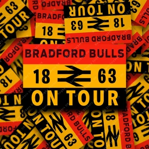 Bulls on tour display Bradford Bulls - On Tour fan stickers