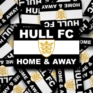 HULL - Home and Away display Hull FC Home and Away Fan Stickers