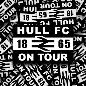 Hull FC on Tour display Hull FC on tour 1865 British Rail fan stickers