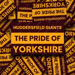 huddersfield pride of yorkshire display Huddersfield Giants The Pride of Yorkshire fan sticker pack