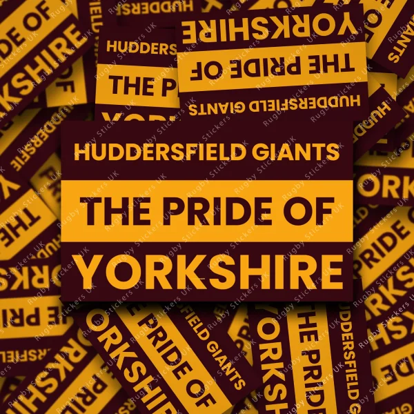 huddersfield pride of yorkshire display Huddersfield Giants The Pride of Yorkshire fan sticker pack