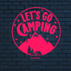 Lets go camping decal