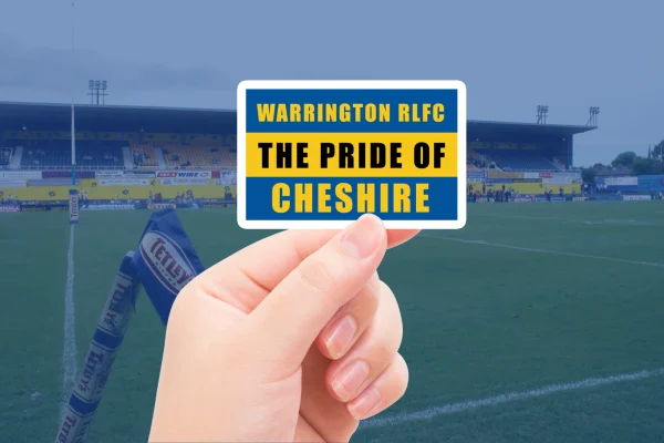 pride of cheshire hand Warrington RLFC The Pride of Cheshire Stickers