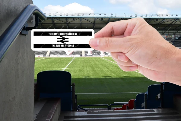 widnes - visited by hand You have been visited by The Widnes Vikings stickers