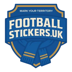 Football stickers logo